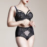 Трусики завышенные Dahlia black М2